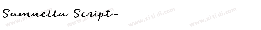 Samuella Script字体转换
